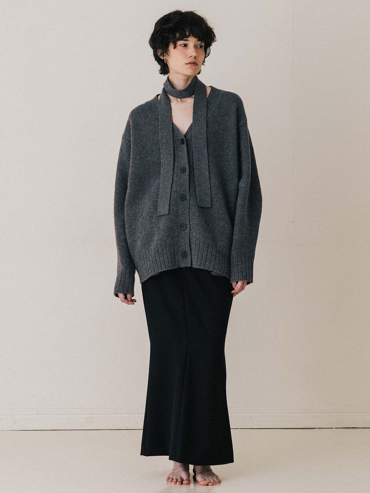 【25AW】【THE C】ICHIGUN SKIRT / イチグンスカート (ブラック)