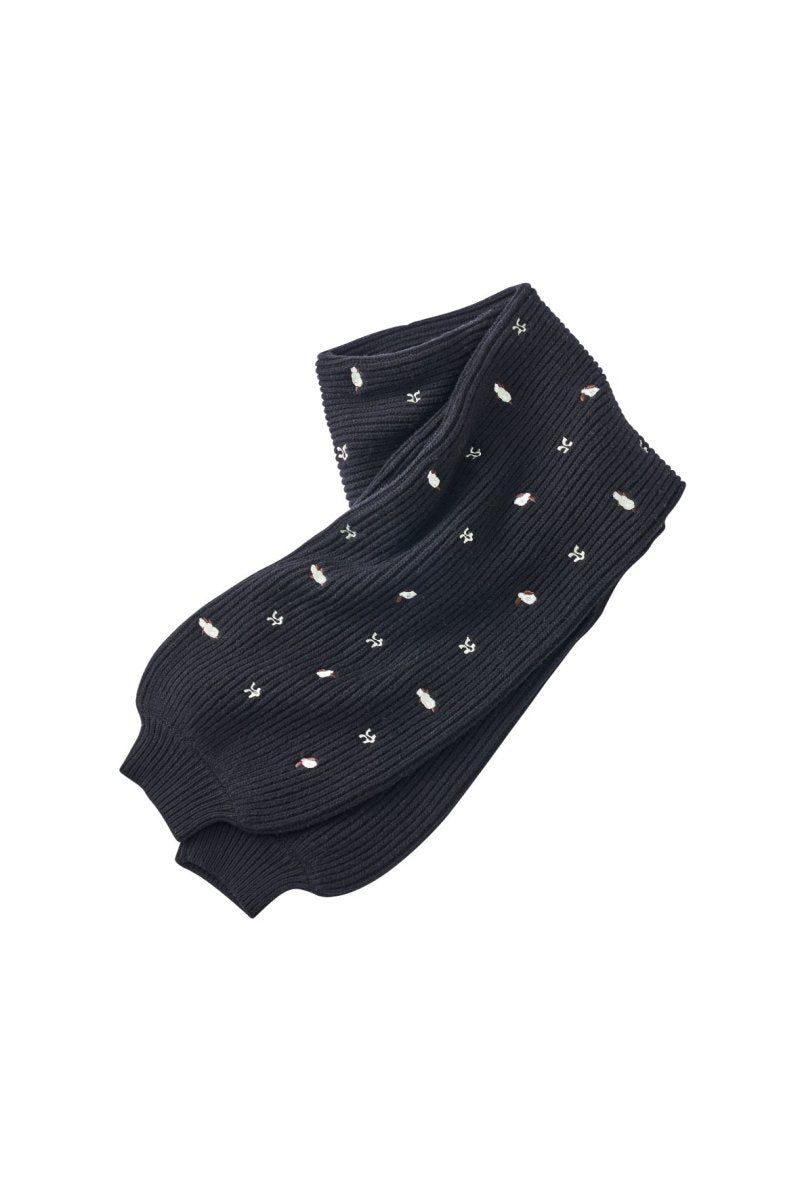 K motif muffler / Kモチーフマフラー (ブラック) / 25AW