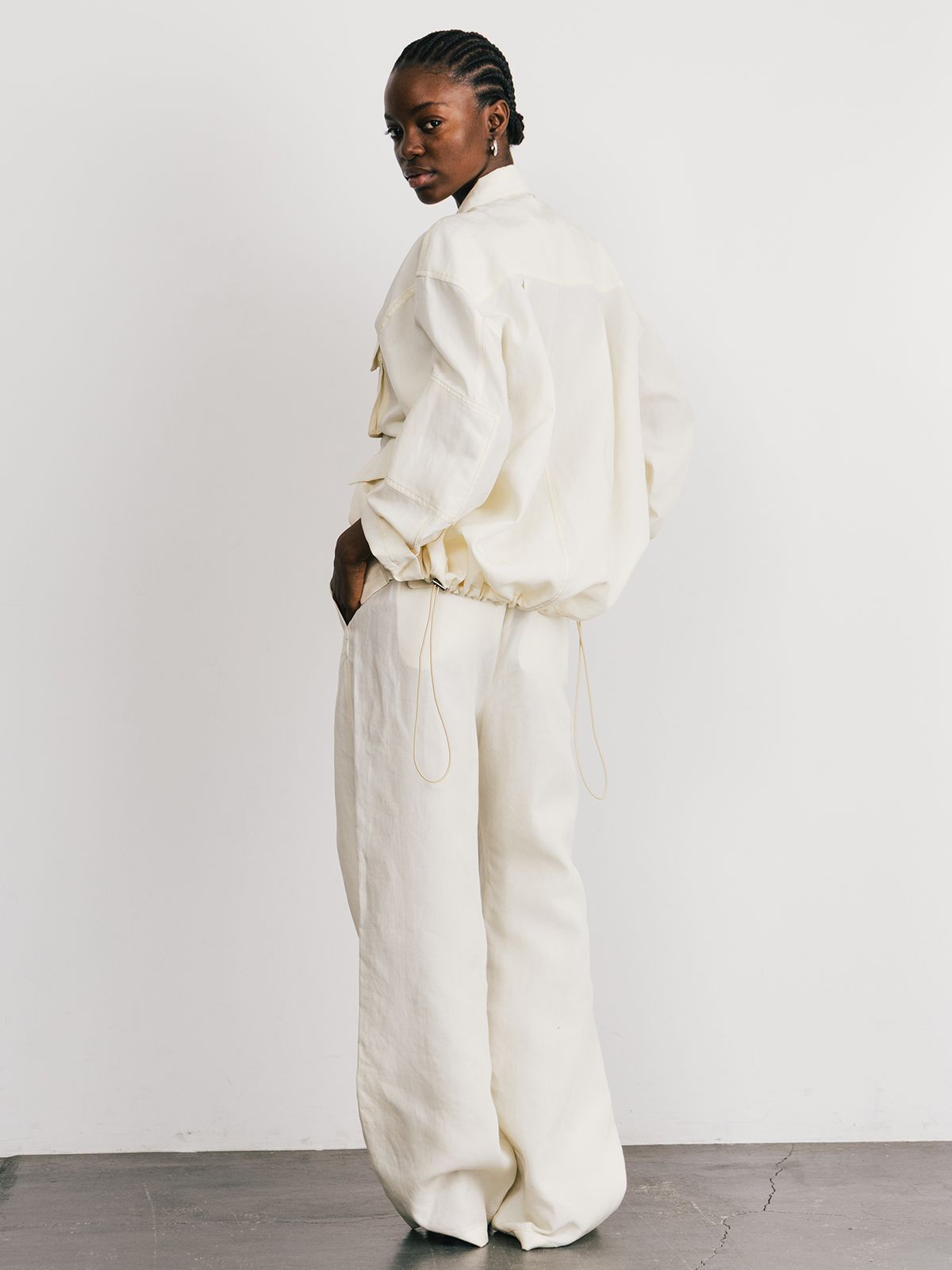 【25SS】TENCEL STITCH PANTS / テンセルステッチパンツ (アイボリー)