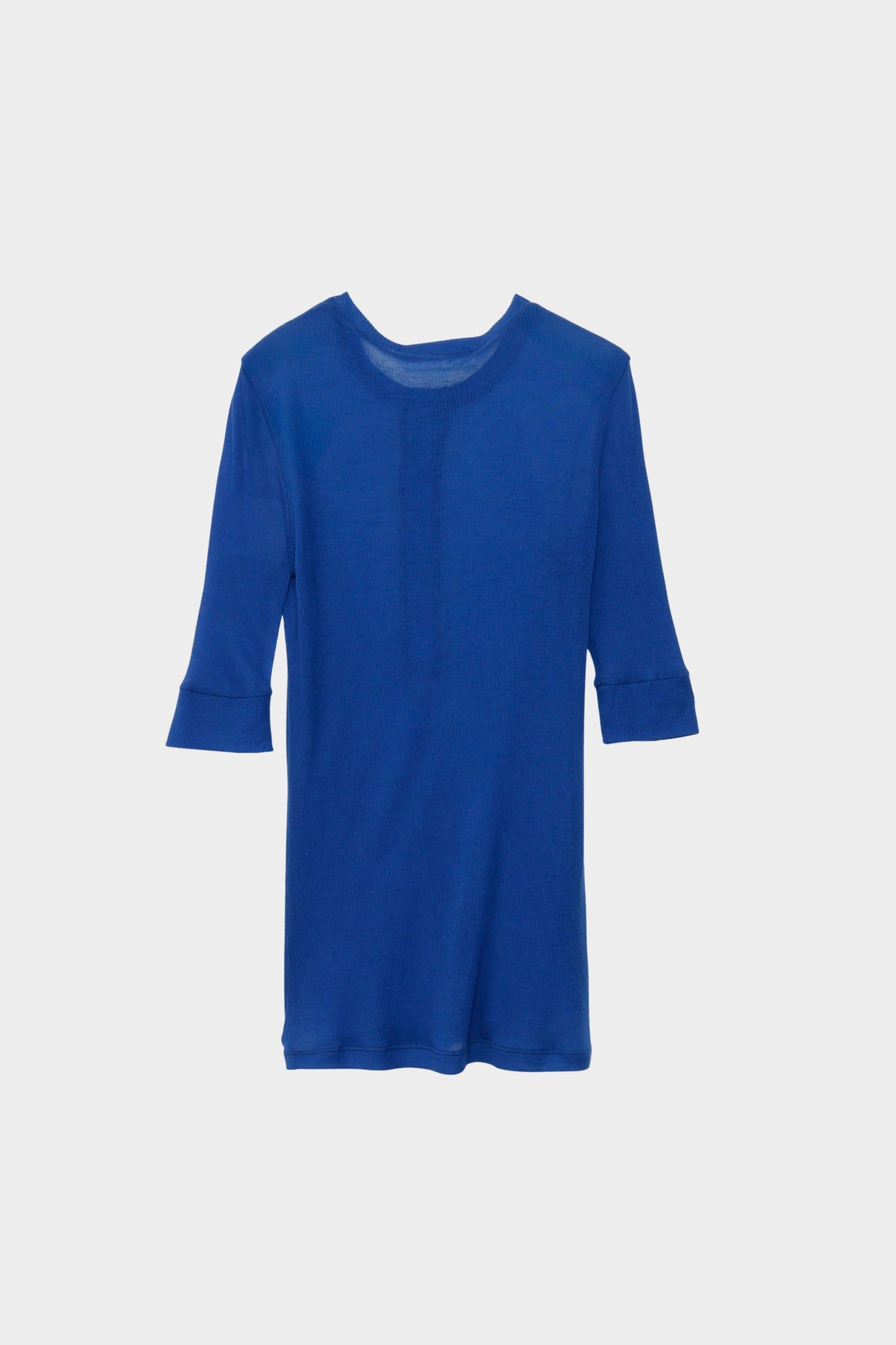 ヘンリートップス (ブルー) TENCEL CASHMERE HENLEY TOP (Blue) / 26SS