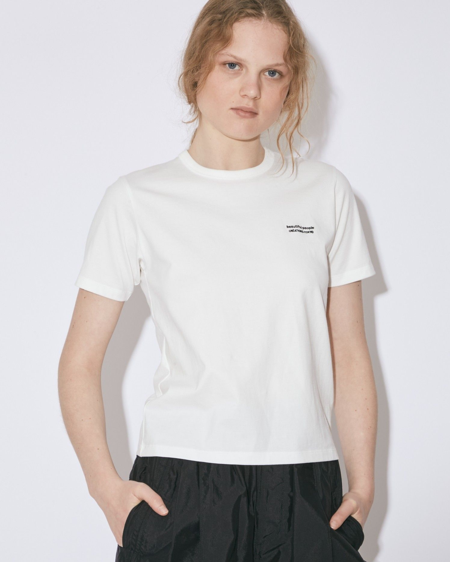 beautiful people - 60/3 jersey outline logo T / アウトライン