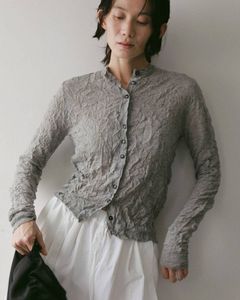 ウォッシャーニットカーディガン (グレー) Washer Knit Cardigan (Gray) / 27SS