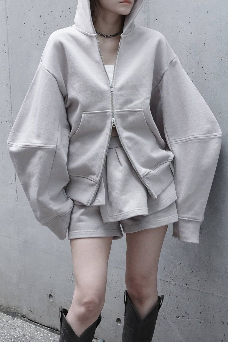 エッジフォーム ジップフーディ (ピンク) Edge forme ZIP hoodie (Pink)