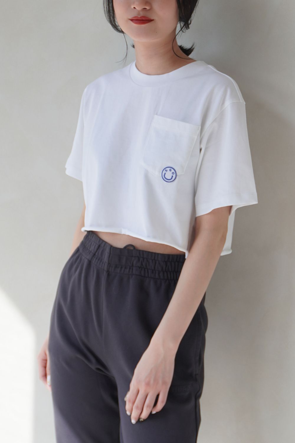 可愛い☆【HUGO】クロップド スリムフィットTシャツ 関税/送料込 hbeuJ50730_428_200?$