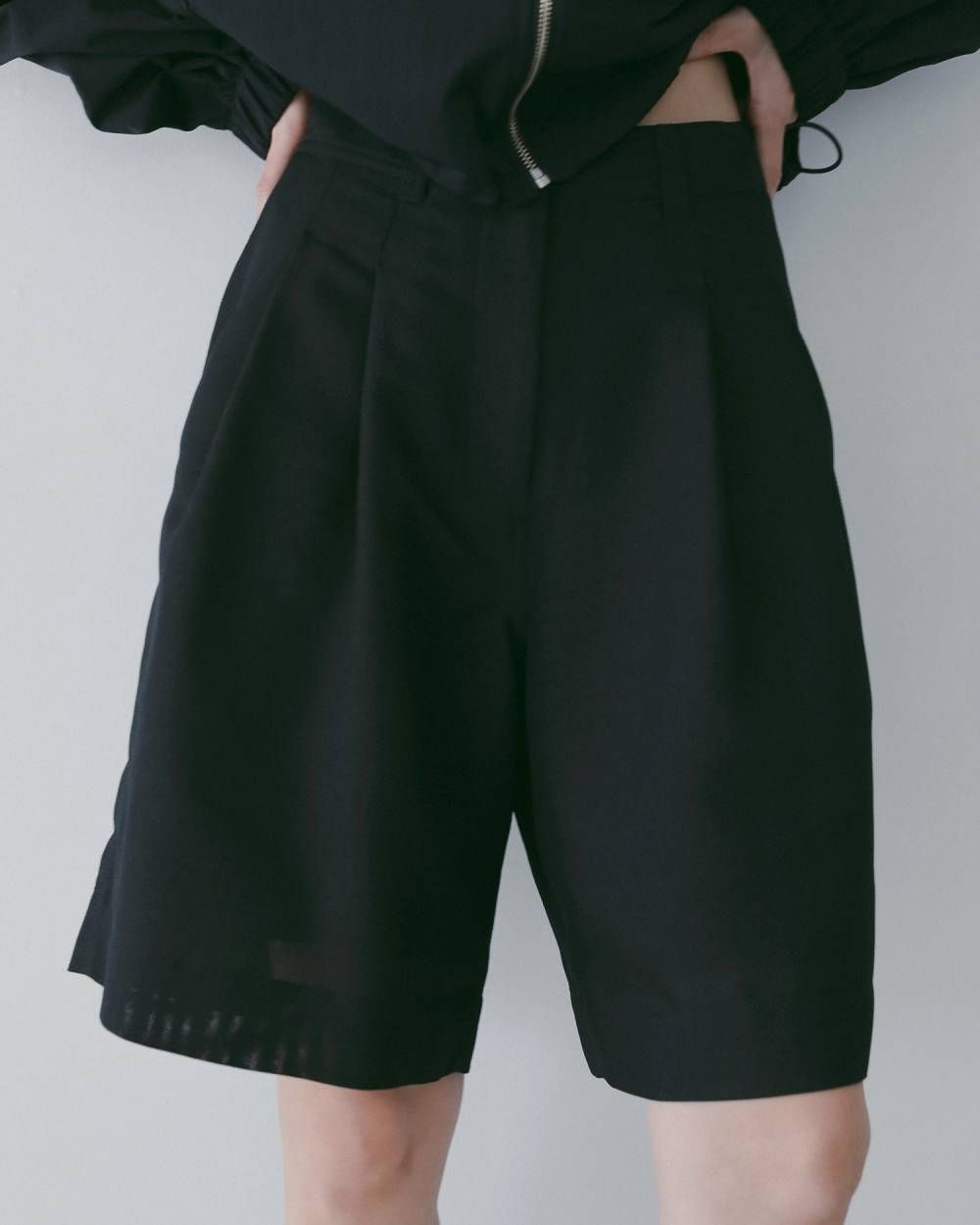 タックハーフパンツ (ネイビー) Tuck Half Pants (Navy) / 26SS