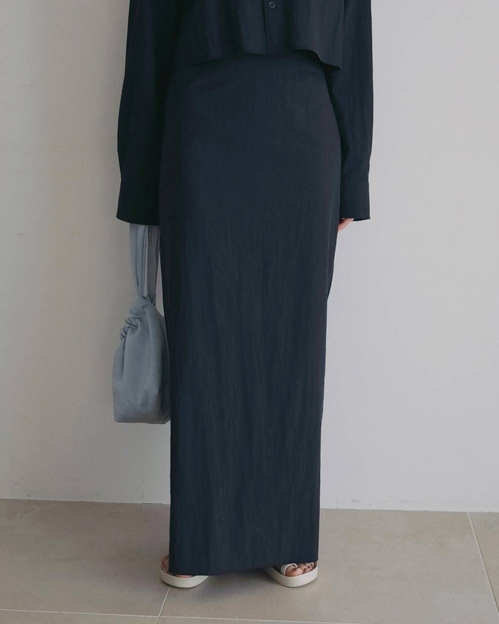 シアーペンシルスカート (ネイビー) Sheer Pencil Skirt (Navy) / 26SS