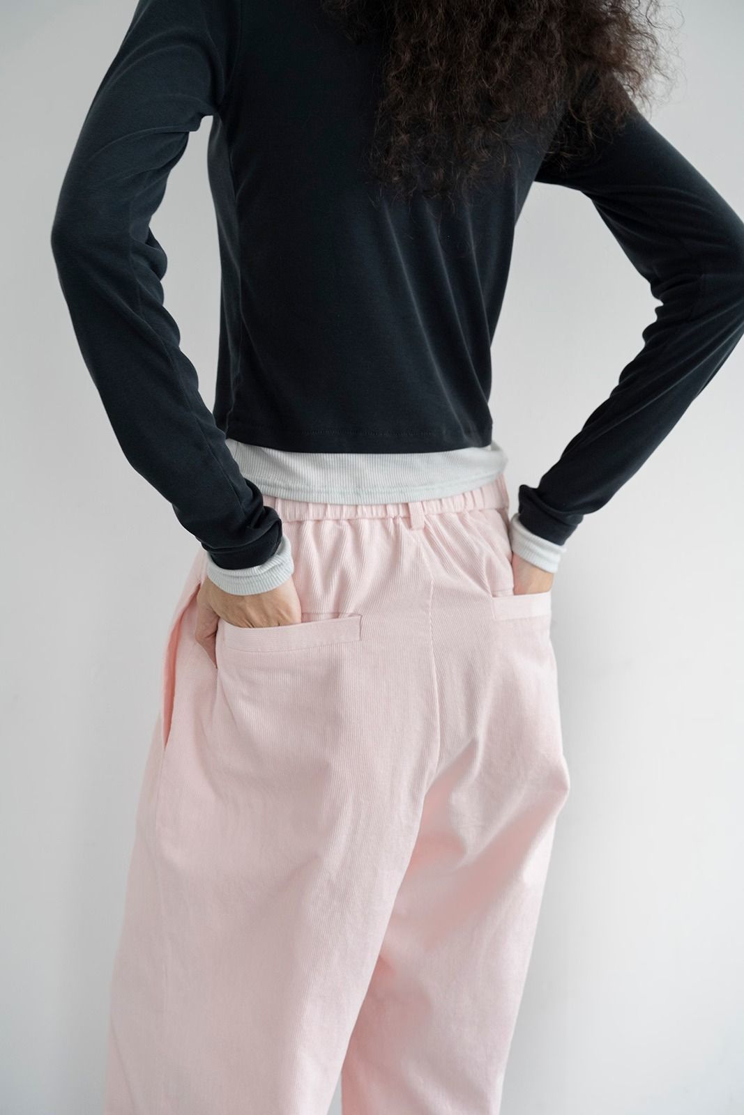 コーデュロイストレートパンツ (ピンク) Corduroy straight pants (Pink) /  26SS