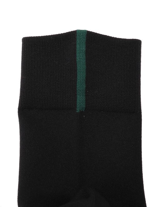 BI-COLOR BACK LINE SOCKS / バイカラーバックラインソックス (ブラック)