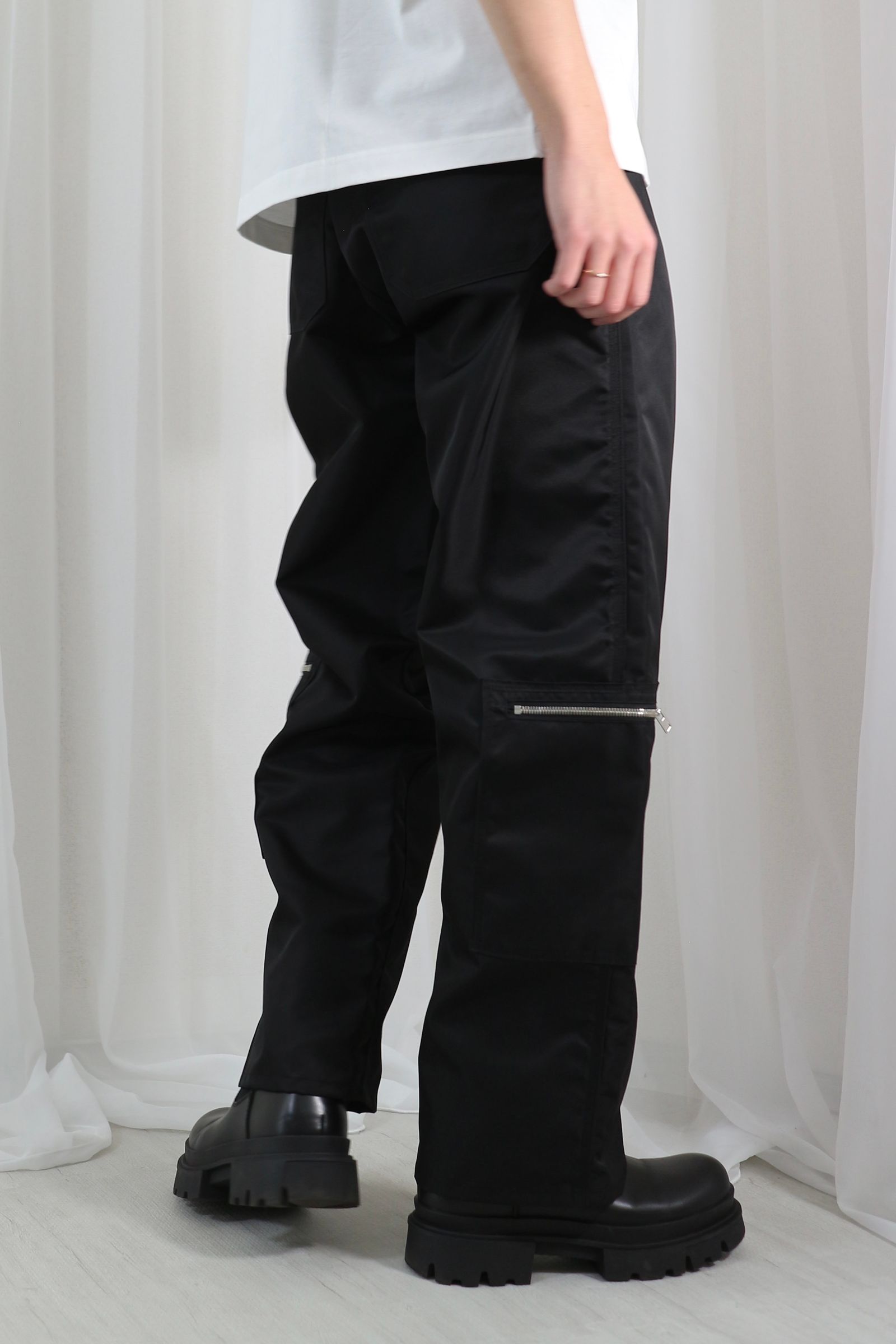 CINOH 黒 カジュアルパンツ CINOH - DOUBLE CLOTH WIDE PANTS /ダブルクロスワイドパンツ