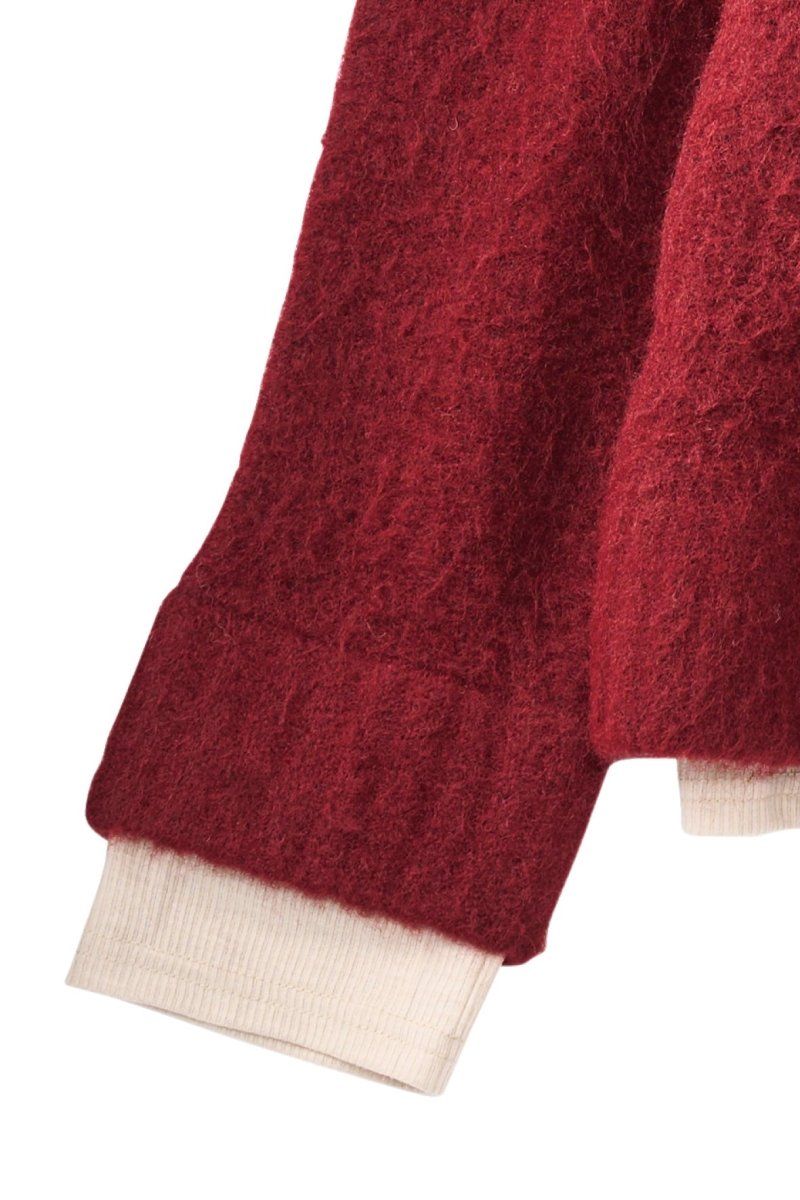 docking loose knit(unisex) / ドッキングルーズニット (レッド) / 25AW