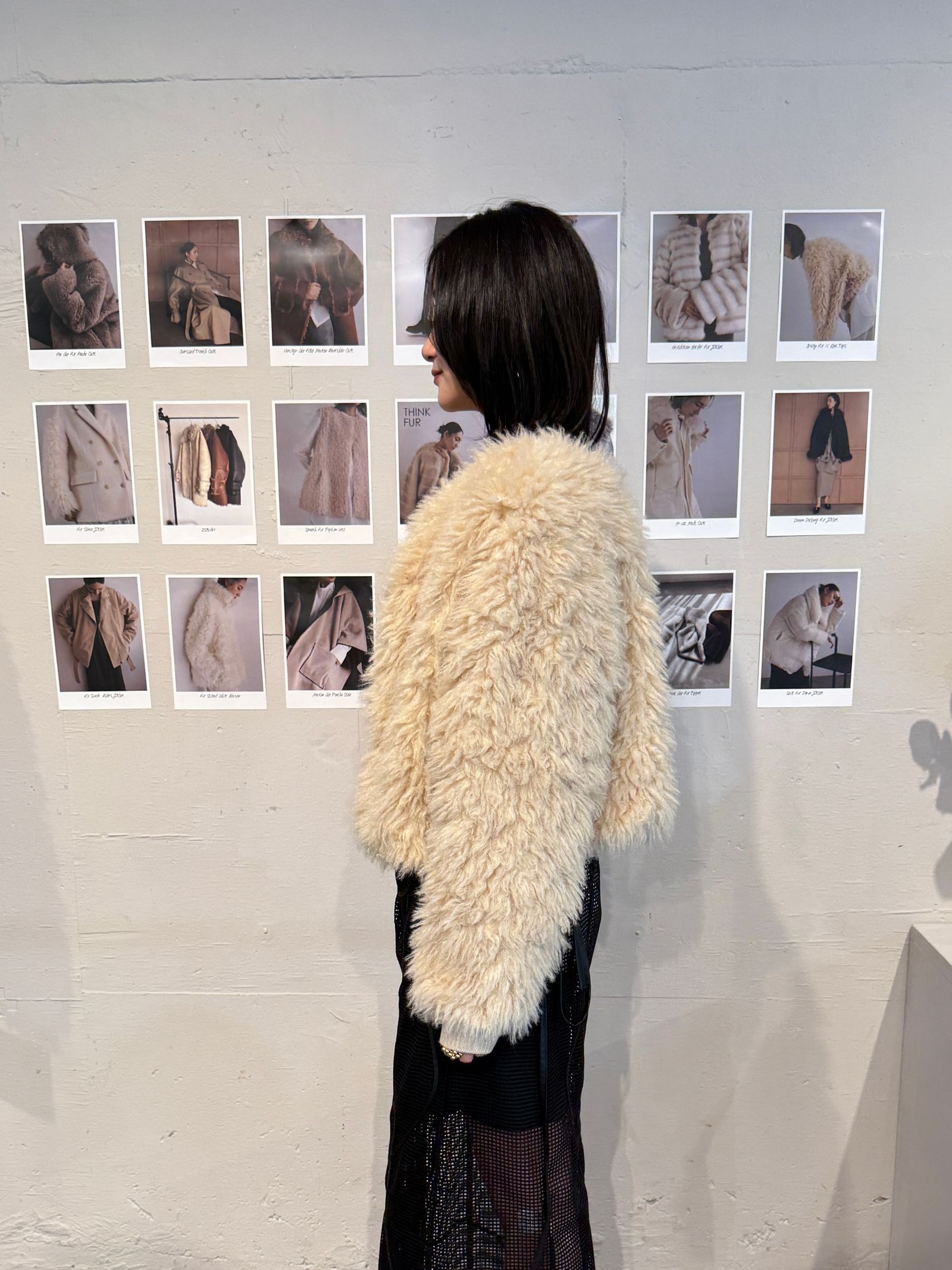 【25AW】2Way Fur×Knit Tops (クリーム) / 2ウェイファー×ニットトップス / エコファー / フェイクファー