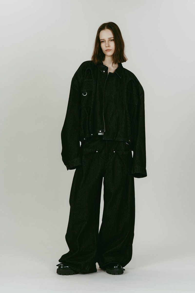 rounded pocket jacket(unisex) (Black) / ラウンドポケットジャケット (ブラック) / 26SS