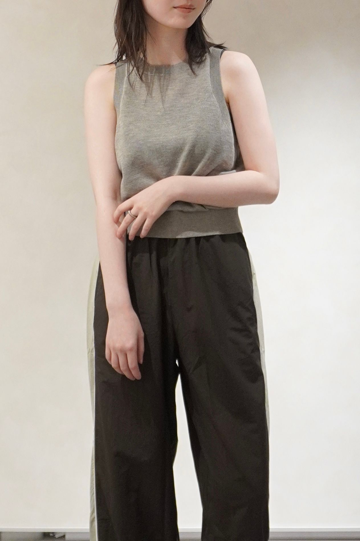 ハイゲージ シアータンクトップ (グレージュ) Highgauge Sheer Tanktop (Graige) / 26SS