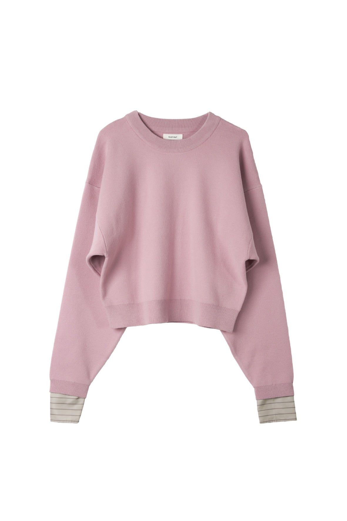 【LADIESサイズ】2ウェイ ノームコア ニット (ピンク) 2way cuffs normcore knit (Pink) / 26AW