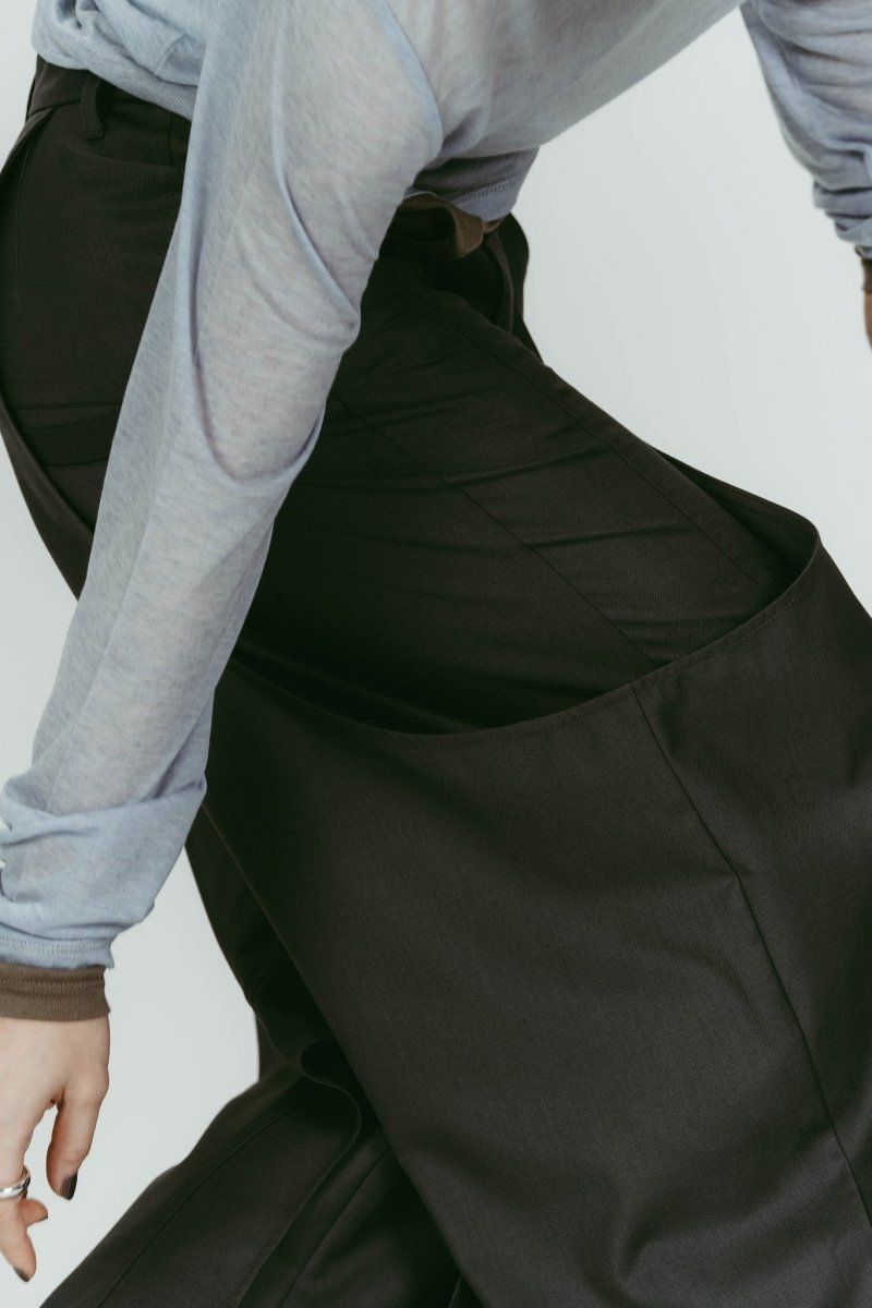 high-boot detail pants(unisex) / ハイブート ディテール パンツ (Gray) / 26SS