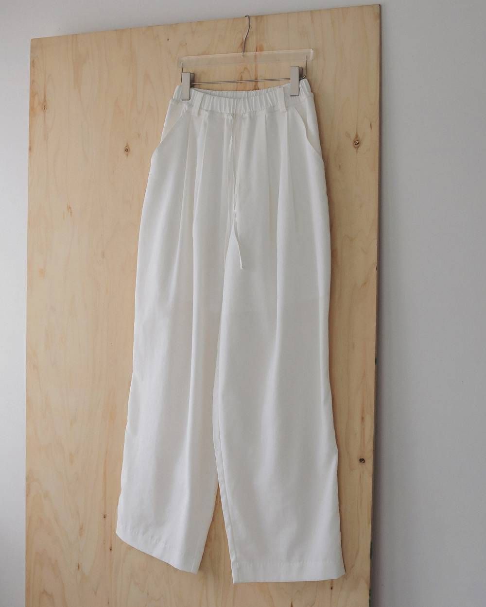 リネンラフパンツ (ホワイト) Linen Rough Pants (White) / 27SS