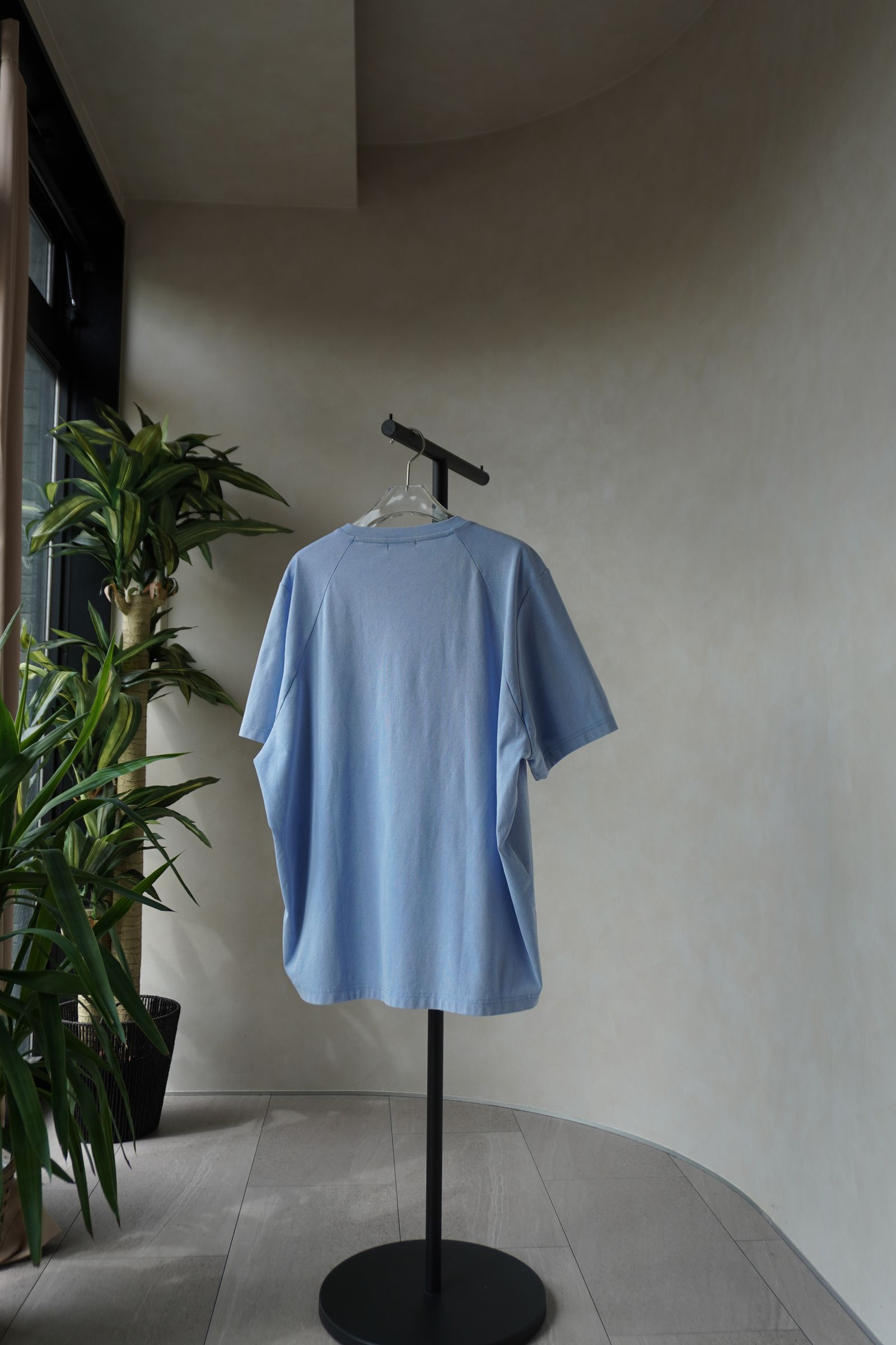 タック オーバーサイズTシャツ (ブルー) tuck detail oversized tee(unisex) (Blue) /  26SS
