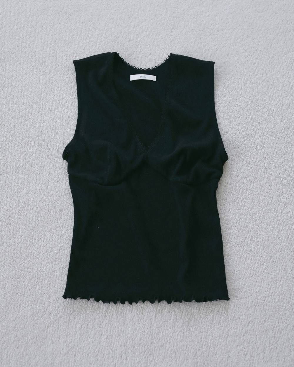 ヴィンテージ パターンメッシュ タンクトップ (ブラック) Vintage Patternmesh Tanktop (Black) / 27SS