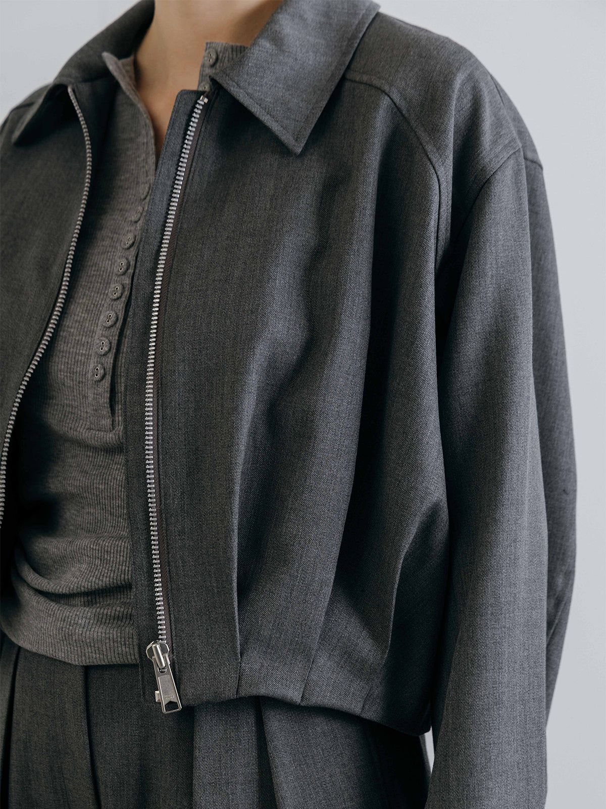 ICHIGUN TUCK JACKET / イチグン タックジャケット (Gray) / 26SS