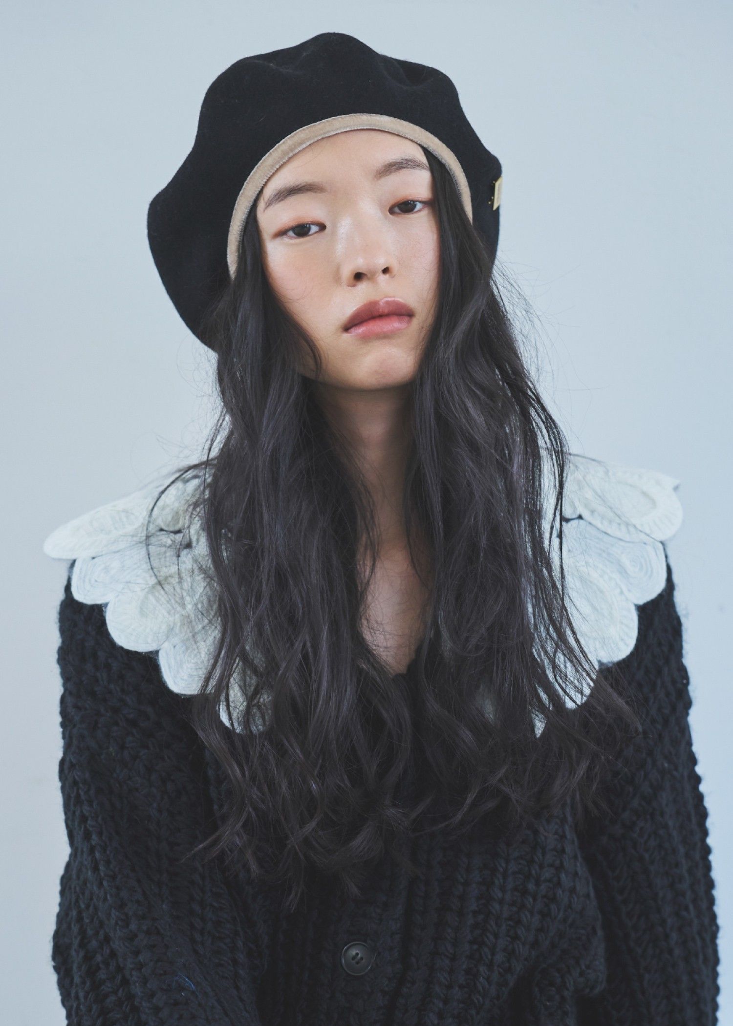 【MAISON Birth × WILLFULLY】VELWOOL LIGHT BERET / ベルウールライトベレー帽 (ブラック) / 25AW /