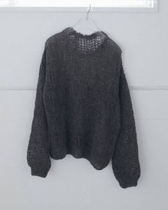 ローゲージモヘアニット (チャコールグレー) Lowgauge Mohair Knit (Charcoal gray) / 26AW 【6月29日まで期間限定予約】