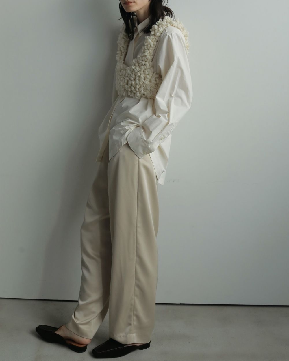 【25AW】Loop Knit Vest / ループニットベスト (アイボリー)