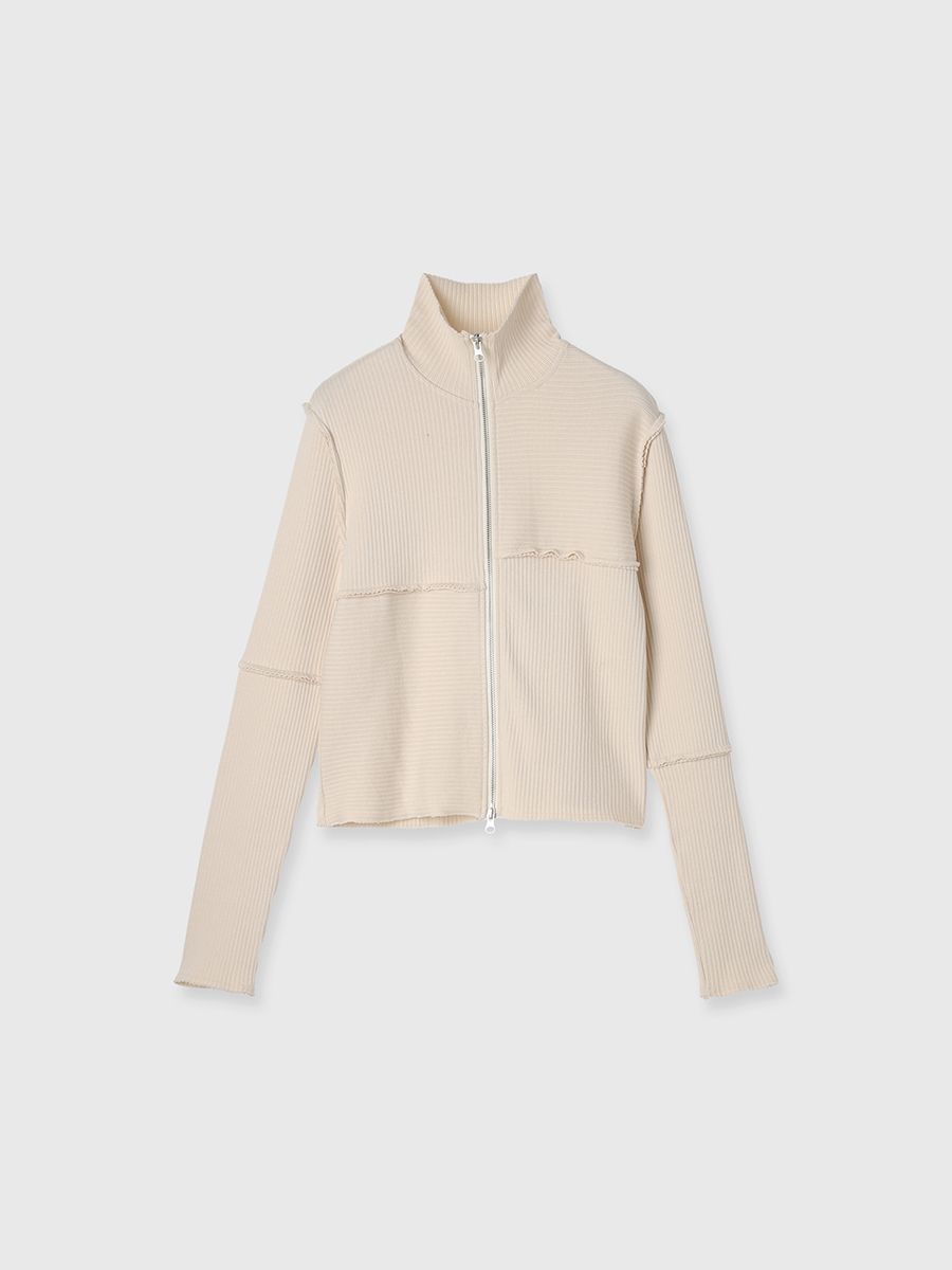 【25SS】TERRA RIB 2WAY ZIP THERMAL / ジップサーマルトップス (オフホワイト)