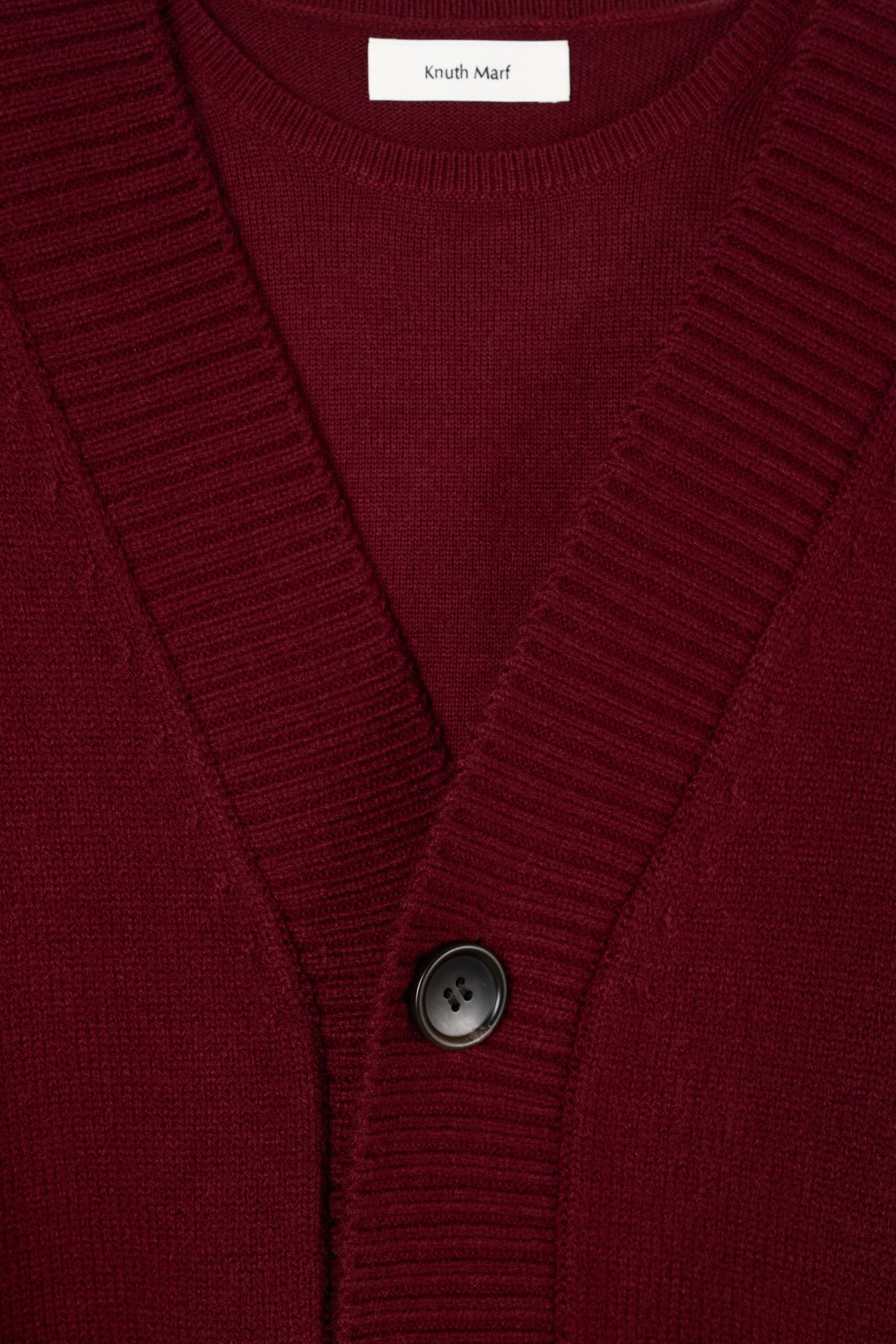 2ピース カーディガン (レッド) 2-piece cardigan (Red) / 26AW
