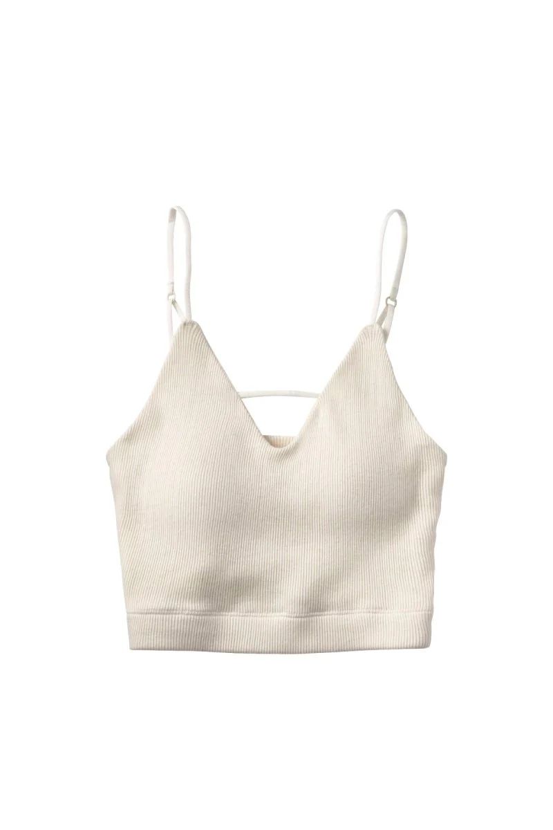 Knuth Marf - 「Knuth Marf × PALM」front design bra top (アイボリー