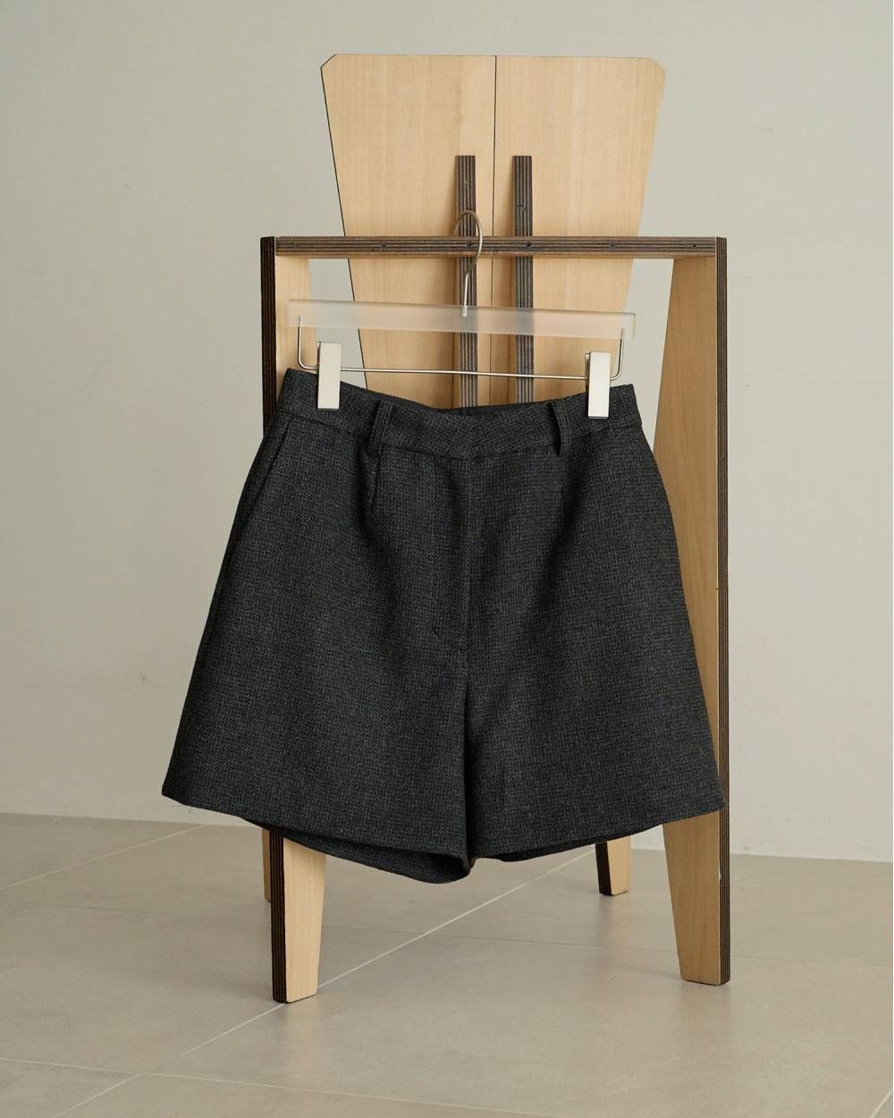 ヘリンボーン ショートパンツ (チャコールグレー) Herringbone Short Pants (Cgray) /  26AW