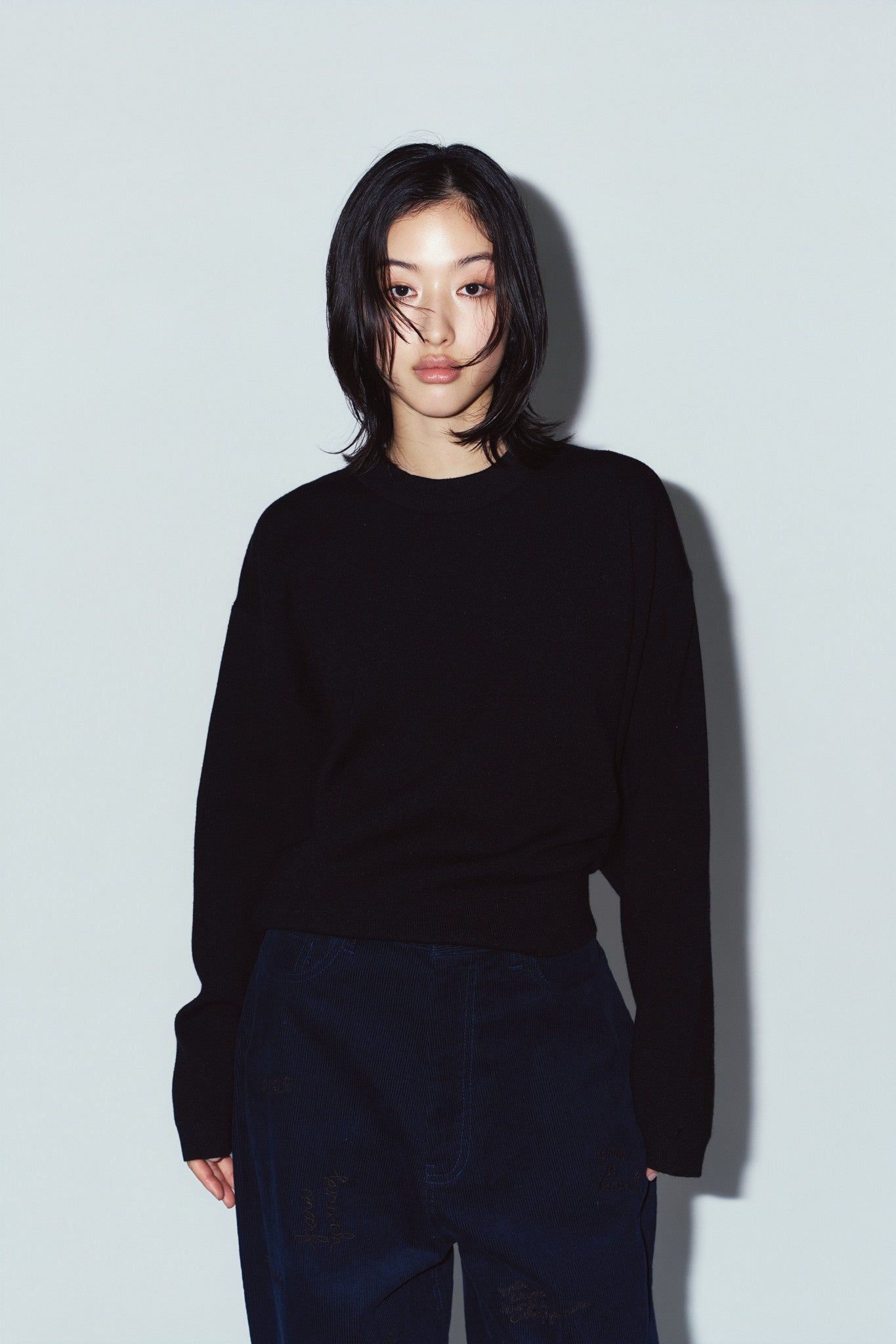 【LADIESサイズ】2ウェイ ノームコア ニット (ブラック) 2way cuffs normcore knit (Black) / 26AW