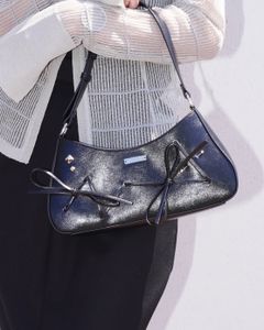 リボンアクセントバッグ (ブラック) ribbon accent bag (Black) /  26SS