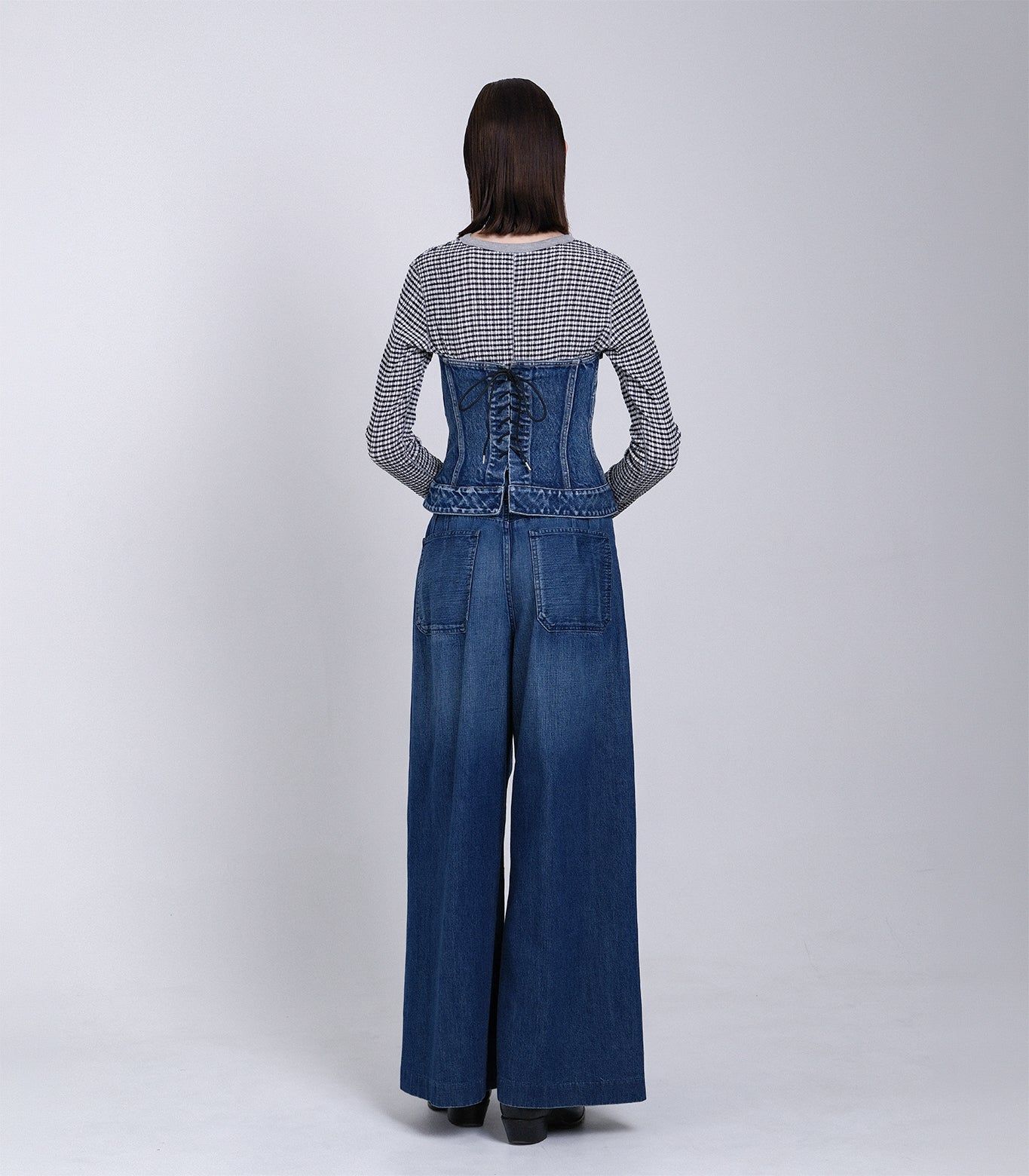 デニム ビスチェ (ヴィンテージブルー) BUSTIER (Vintage blue) / レディース