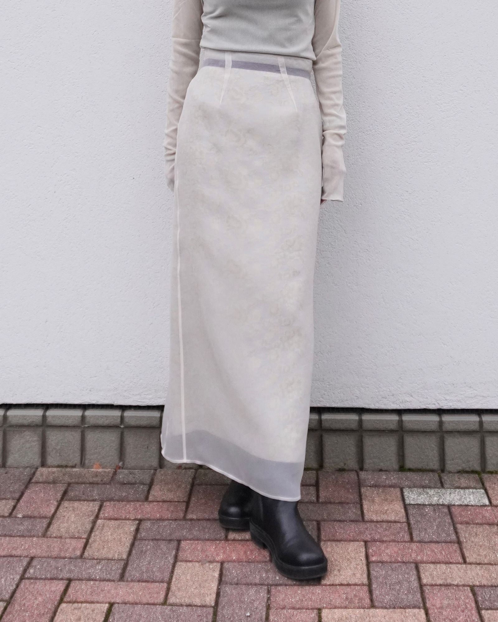 Louise jacquard skirt / ルイーズジャカードカート (イエロー)