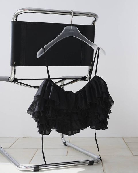 メッシュフリルキャミソール (ブラック) Mesh Frill Camisole (Black) / 26SS
