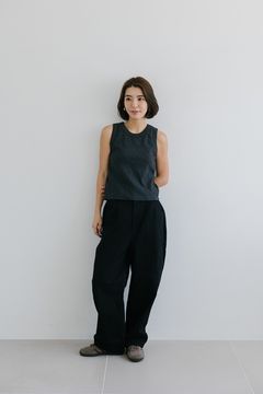 カップインリブタンクトップ (ダークグレー)