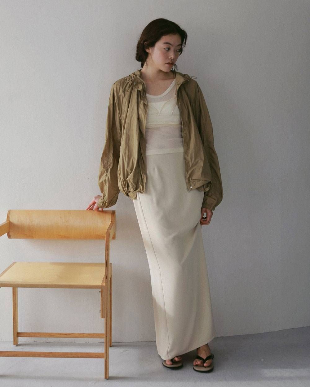 シアートラックブルゾン (ベージュ) Sheer Track Blouson (Beige) / 27SS