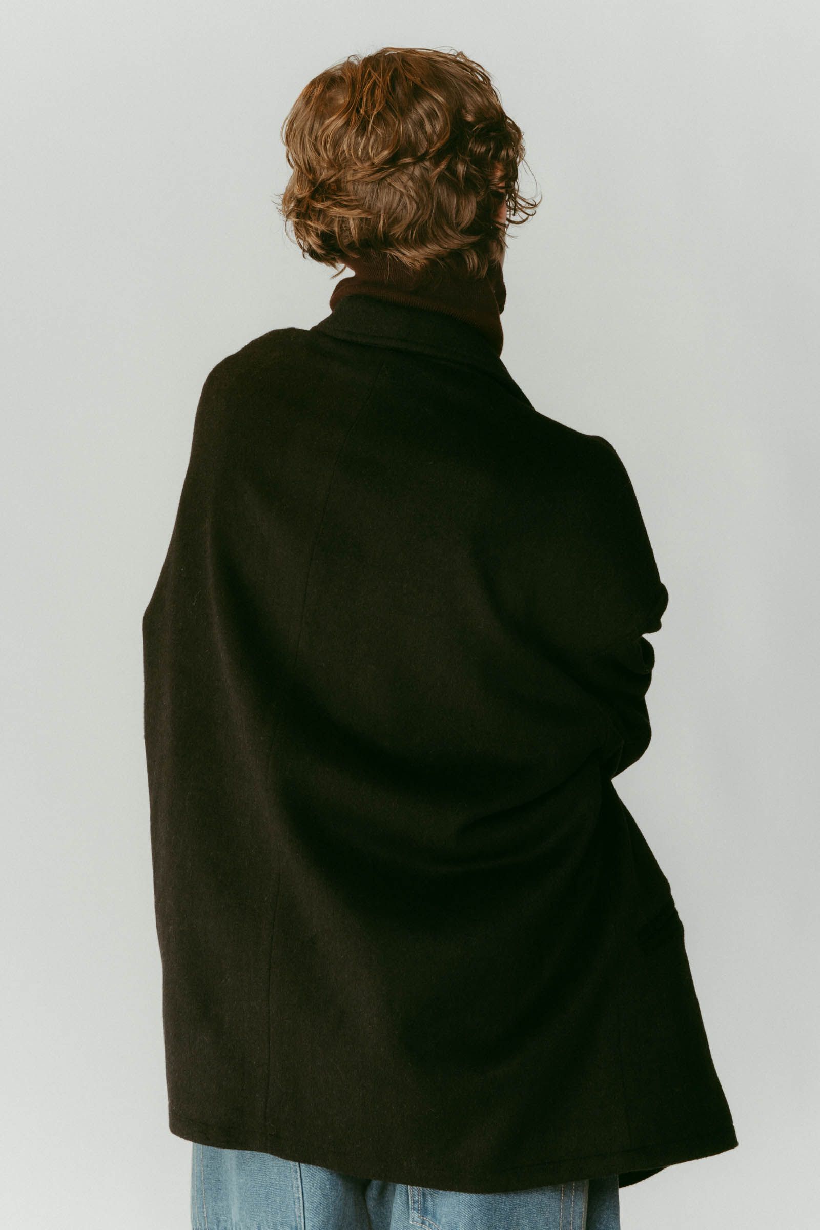 muffler overlay jacket(unisex) / マフラー オーバージャケット (ブラック) / 25AW