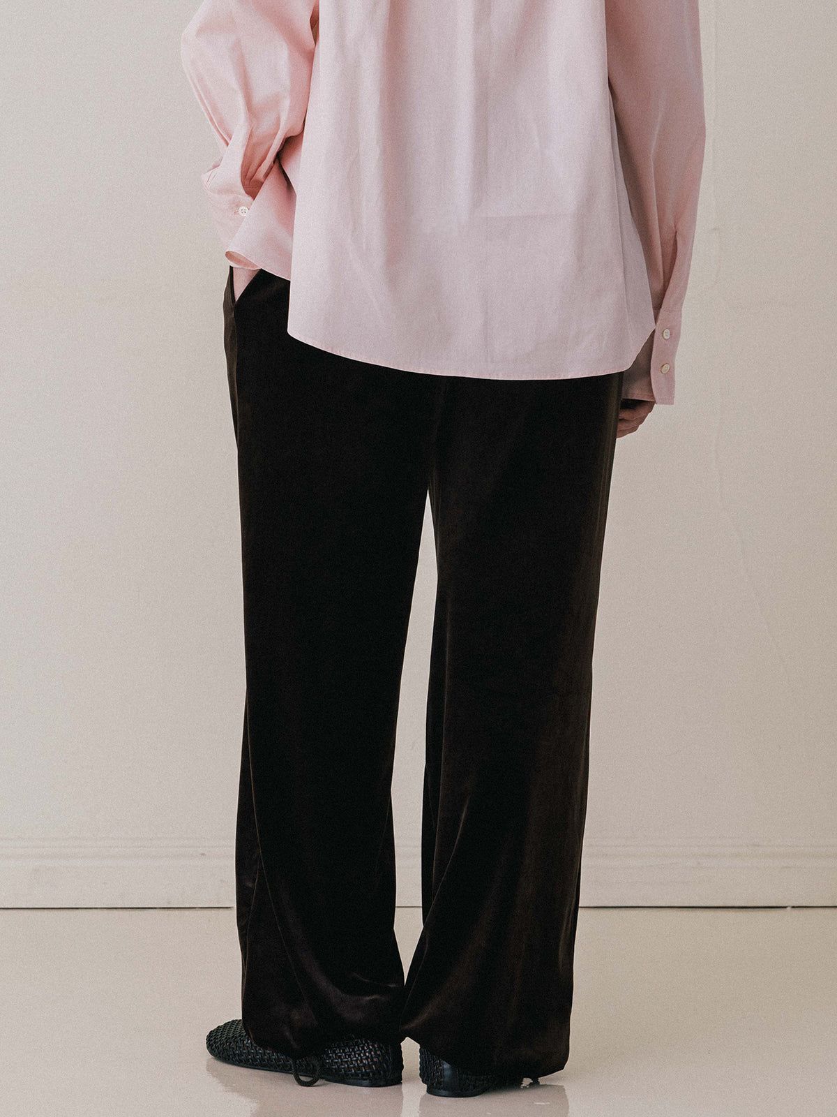 【25AW】HILTON VELOUR PANTS / ヒルトンベロアパンツ (ブラウン)