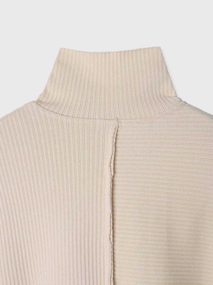 【25SS】TERRA RIB 2WAY ZIP THERMAL / ジップサーマルトップス (オフホワイト)