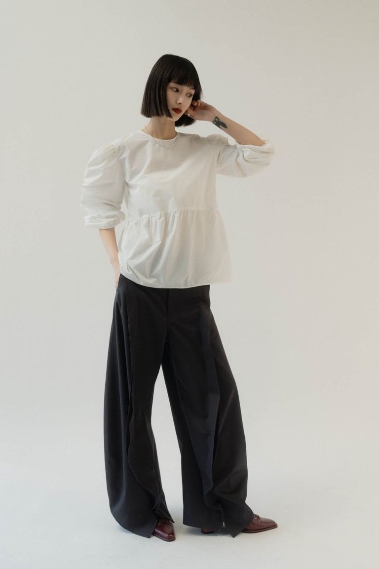 Knuth Marf - slit deformed pants(unisex) / スリット ディフォームド 