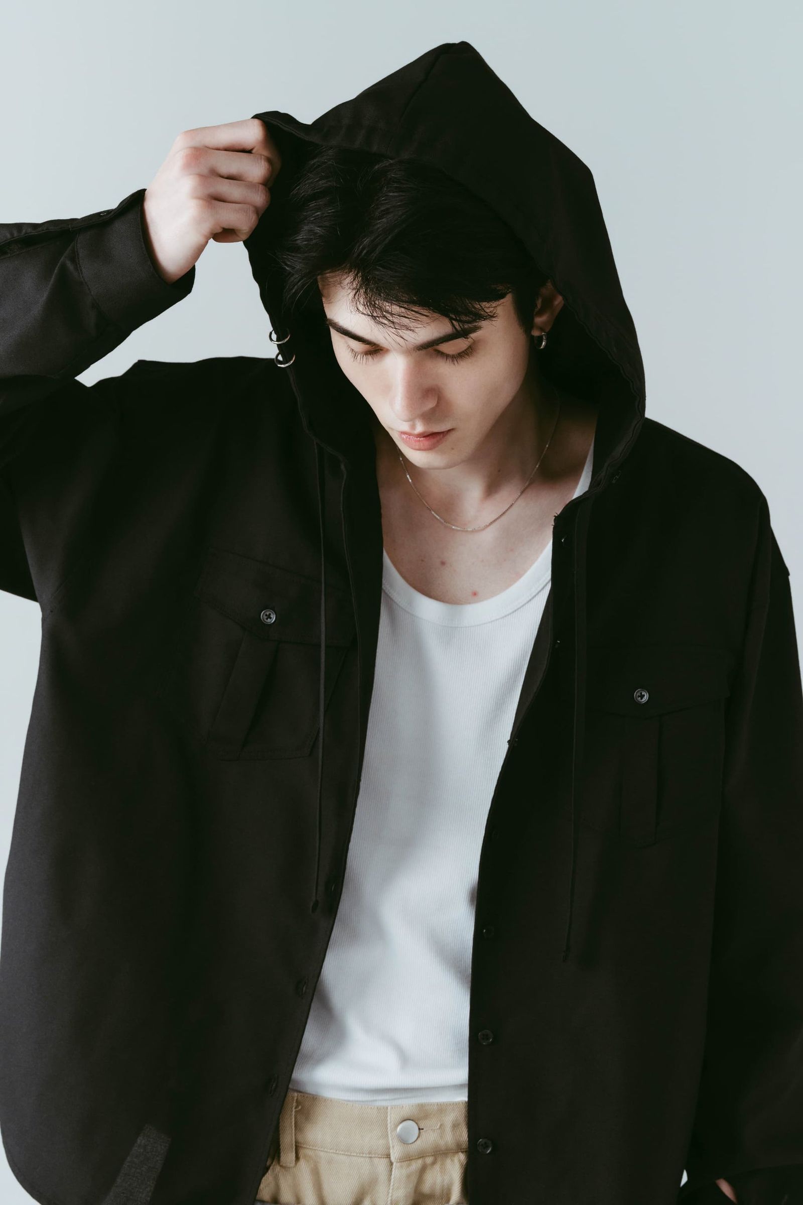 UVプロテクション フーディ (ブラック) UV protection hoodie(unisex) (Black) /  26SS