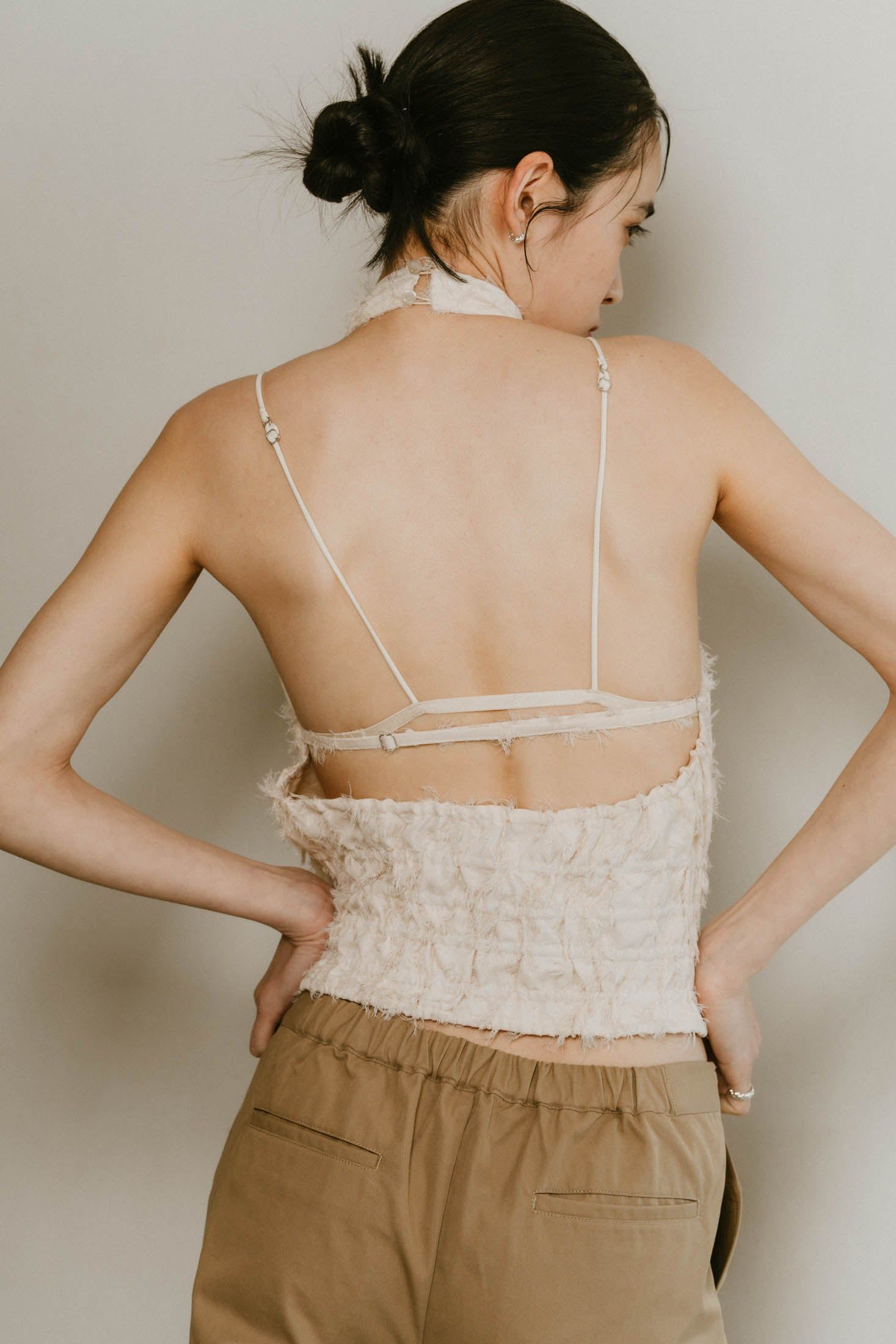 halter neck tops / ホルターネックトップス (アイボリー) / 25SS