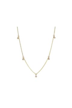 QUINQUE STONE NECKLACE / クイーンクエ ストーン ネックレス K18/PT850