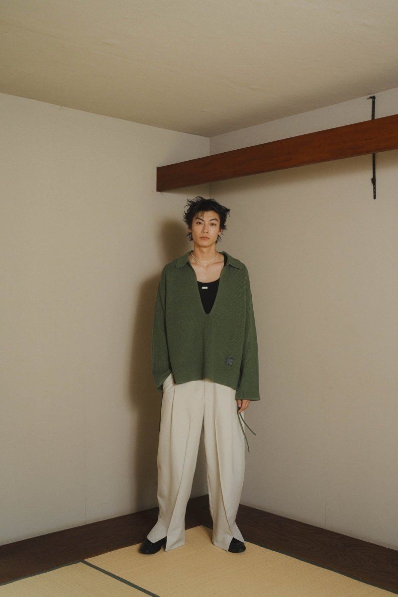 Knuth Marf - slit neck loose knit (unisex) / スリットネック Knuth Marf - slit neck loose knit (unisex) / スリットネック