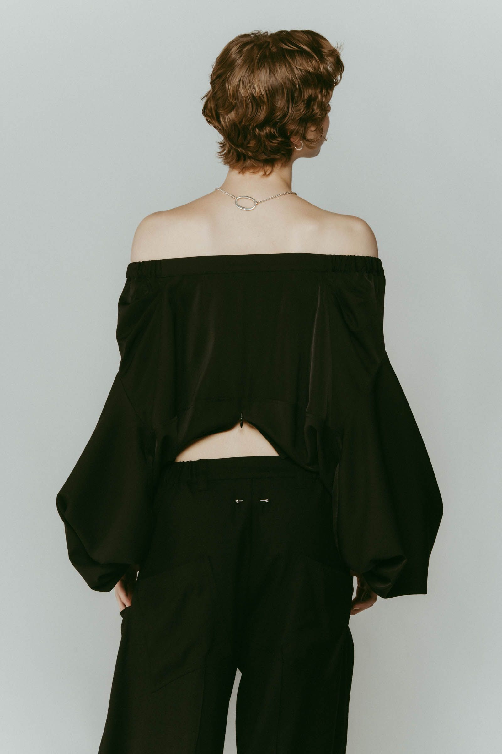 4way design blouse / 4ウェイ デザインブラウス (ブラック) / 25AW