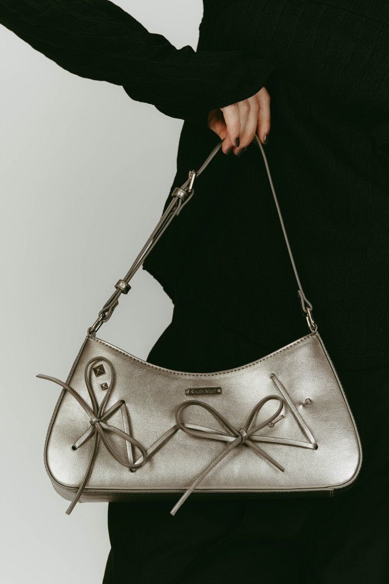 ribbon accent bag (Silver) / リボンアクセントバッグ (シルバー) / 26SS
