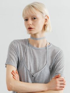 レイヤードカットトップス (グレー) LAYERED CUT TOPS (Gray) /  26SS
