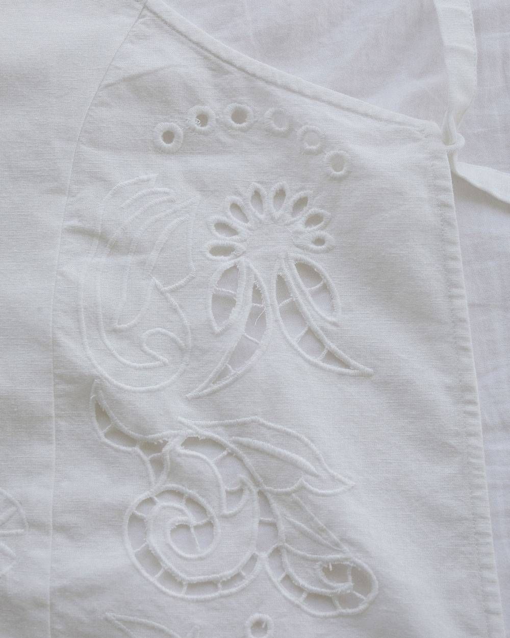 カットワークレースエプロン (ホワイト) Cutwork Lace Apron (White) / 27SS