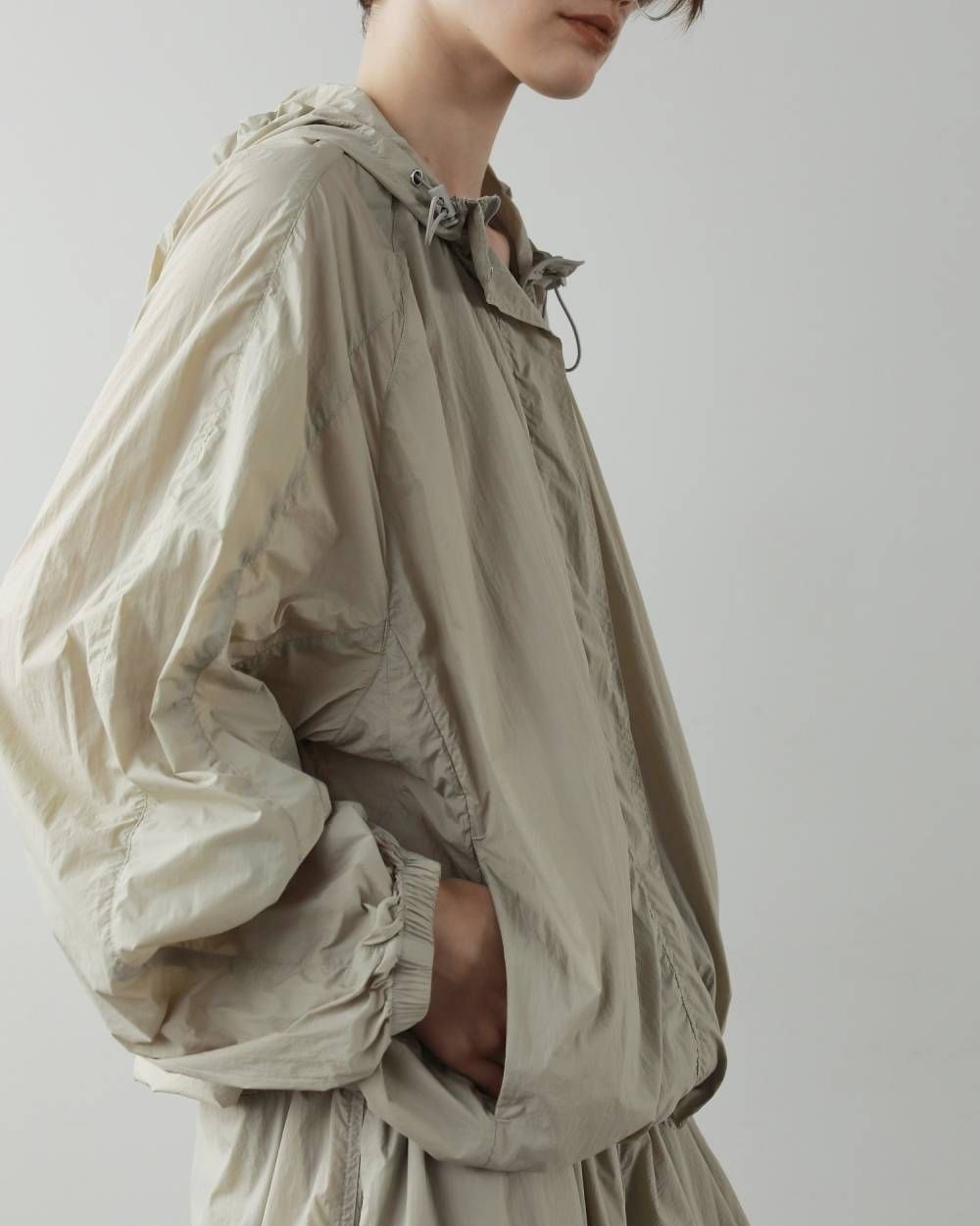 シアートラックブルゾン (オートミール) Sheer Track Blouson (Oatmeal) / 27SS